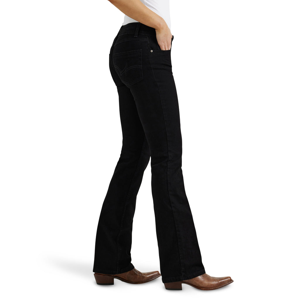 Women's Wrangler Boot Cut Premium Denim in Black