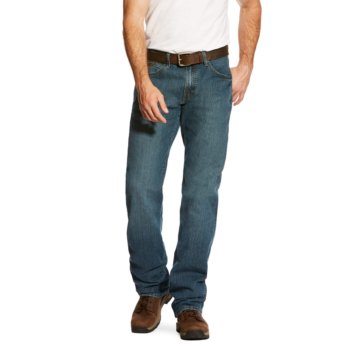 Ariat Rebar M4 Relaxed DuraStretch Basic Boot Cut Jeans – Carbine, front