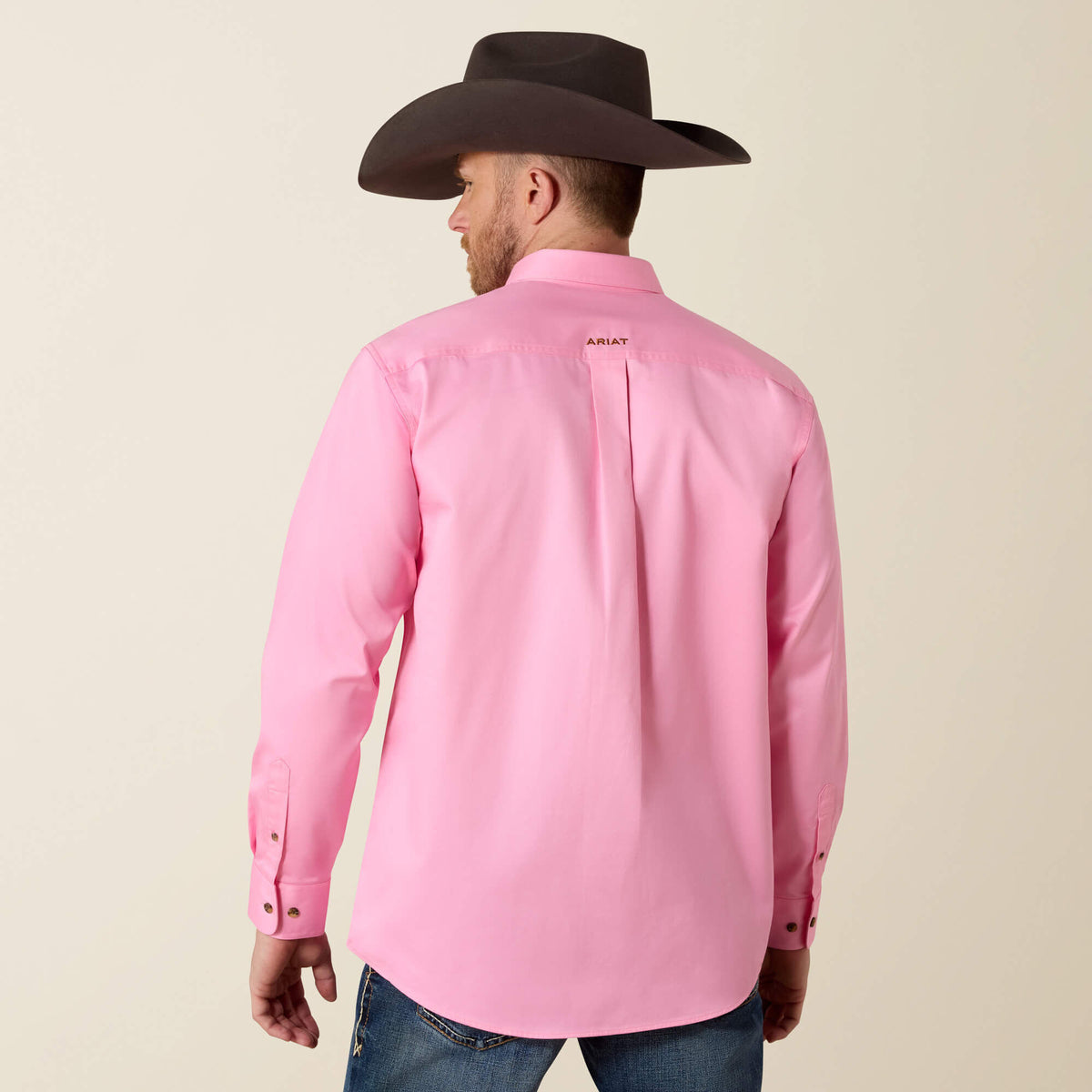 Ariat Solid Twill Classic Fit Shirt in Prism Pink