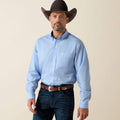 Ariat Wrinkle Free Solid Classic Fit Shirt in Light Blue