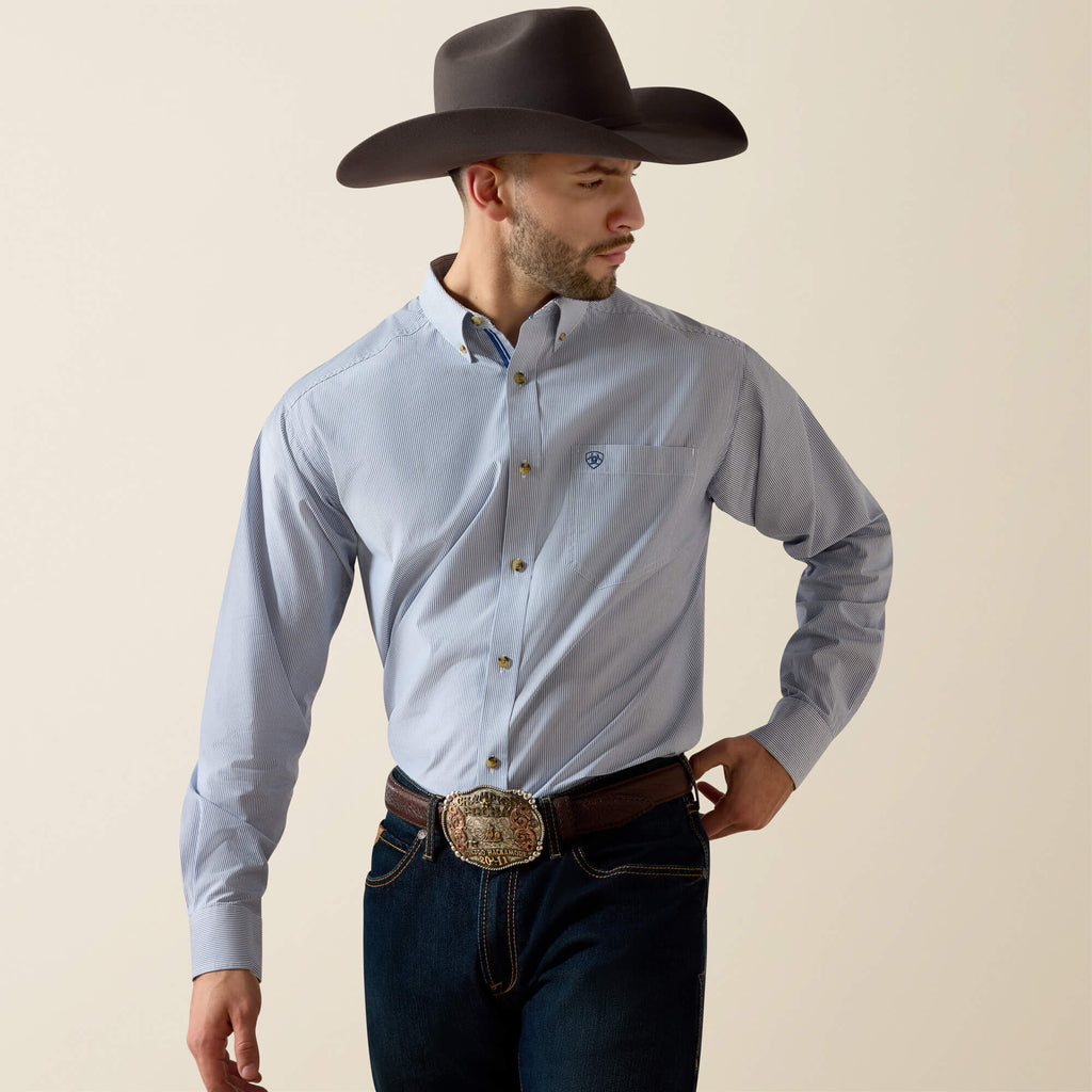 Ariat Pro Series Dayne Classic Fit Shirt in True Blue