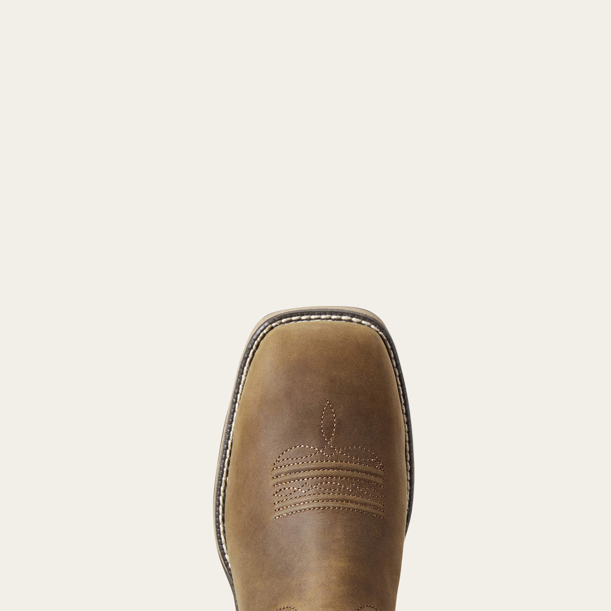 Ariat Anthem Waterproof Western Boot Distressed Brown - toe