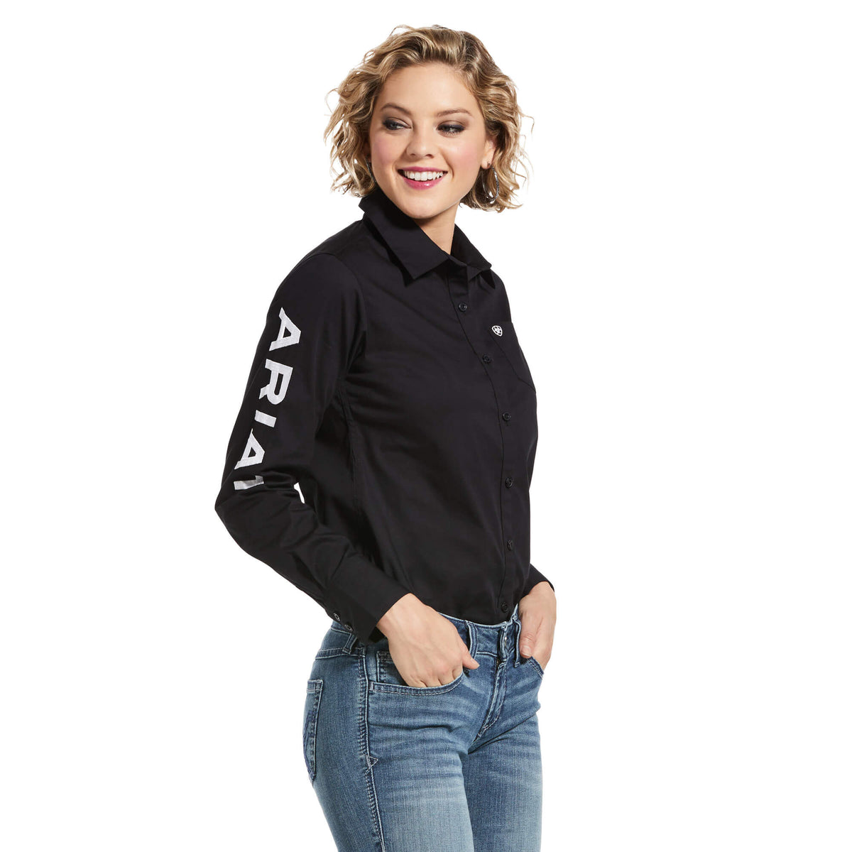 Ariat Team Kirby Stretch Shirt in Black