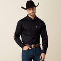 Ariat Team Logo Twill Fitted Shirt in Black/Mexico