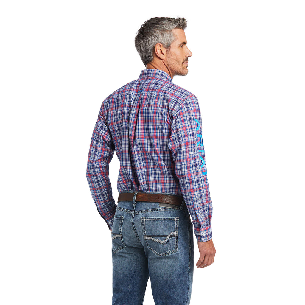 Ariat Pro Series Team Brandon Fitted Shirt in Blue Depths
