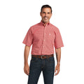 Ariat Tyron Fitted Short Sleeve Shirt in Poppies