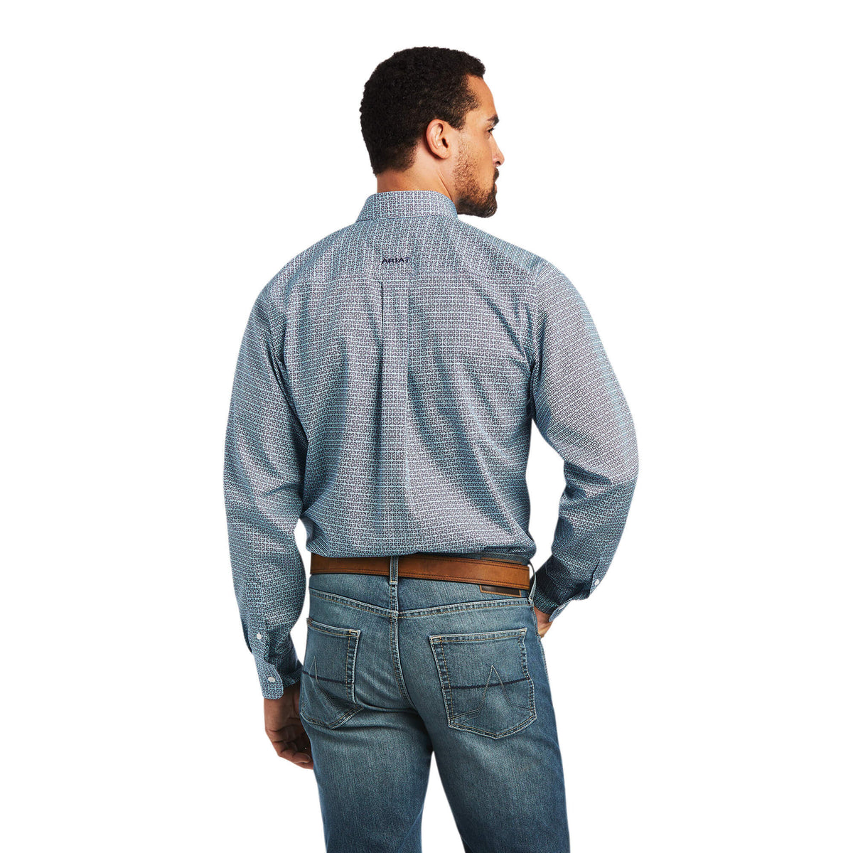 Ariat Wrinkle Free Yoel Classic Fit Shirt in Odyssey Gray