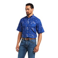 Ariat Wrinkle Free Norman Classic Fit Short Sleeve Shirt in Skyfall