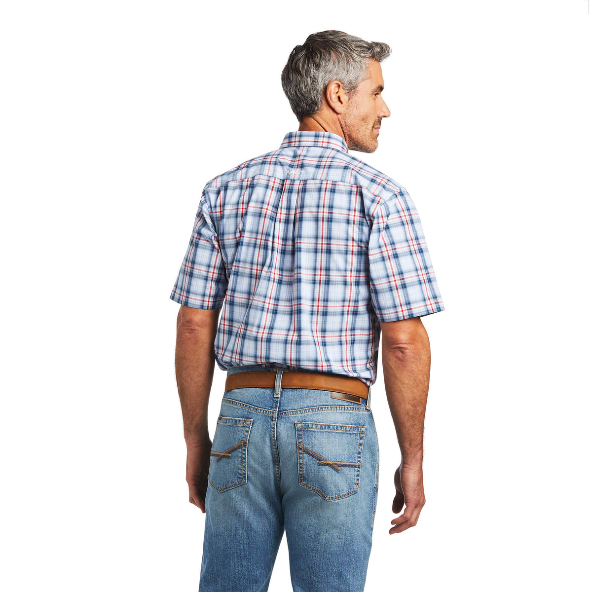 Ariat Pro Series Fergus Fitted Short Sleeve Shirt in Windsurfer