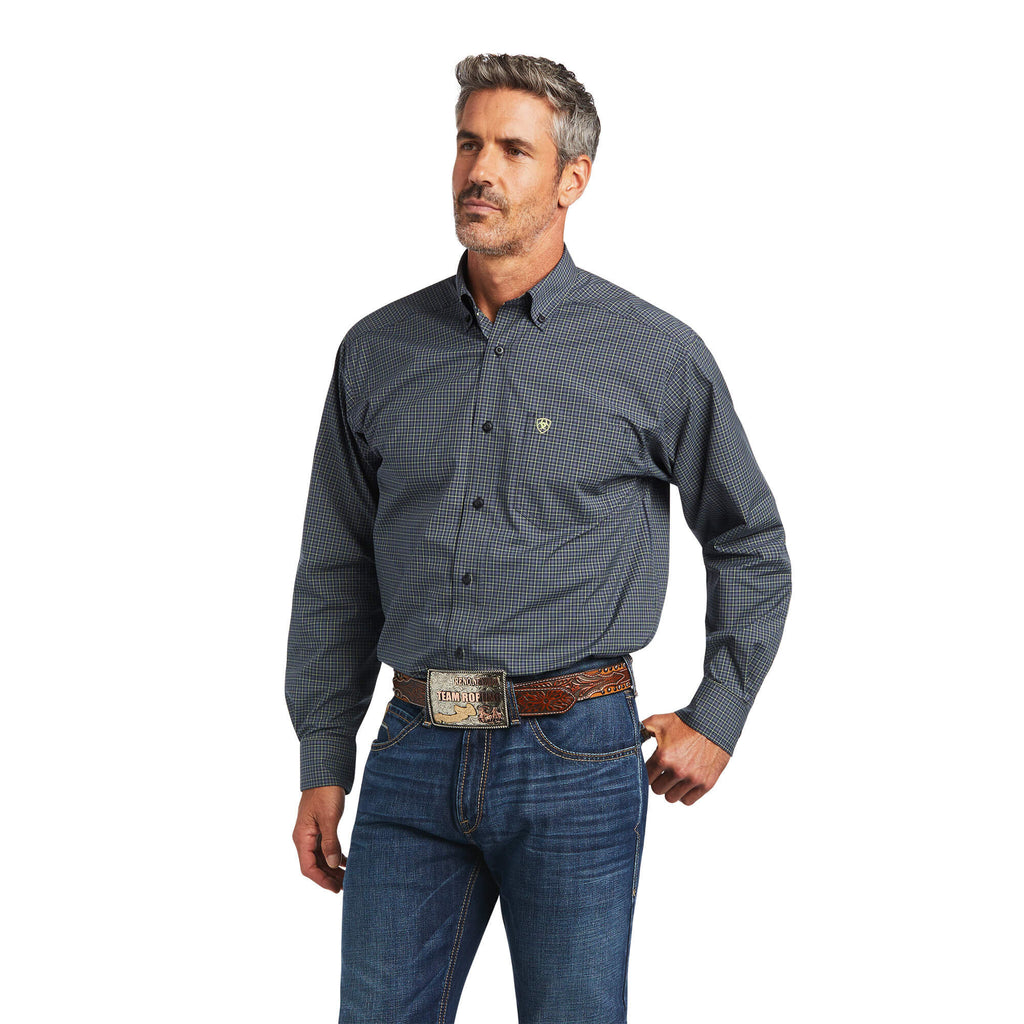 Ariat Pro Series Brian Classic Fit Shirt in Blue Nights