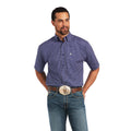 Ariat Izaak Classic Fit Short Sleeve Shirt in Nocturnal Blue