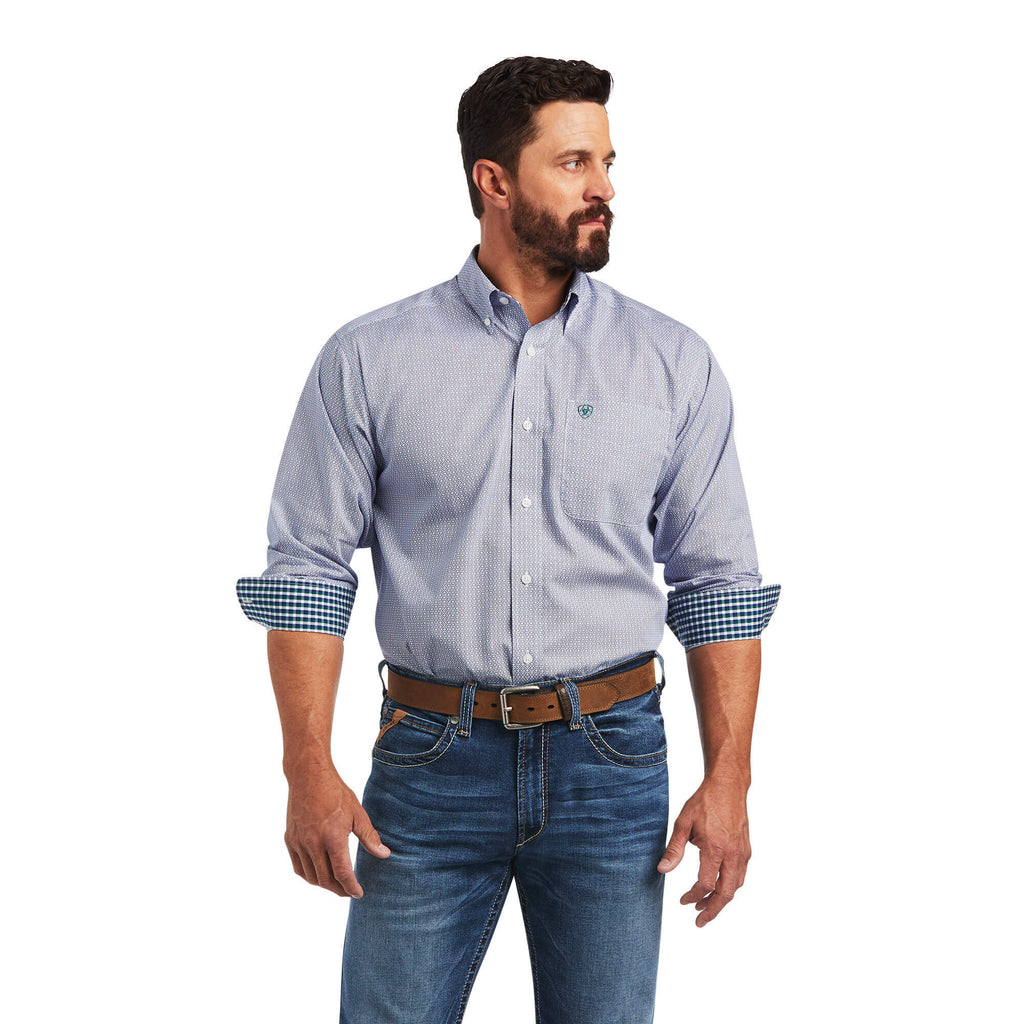 Ariat Wrinkle Free Sire Classic Fit Shirt in White