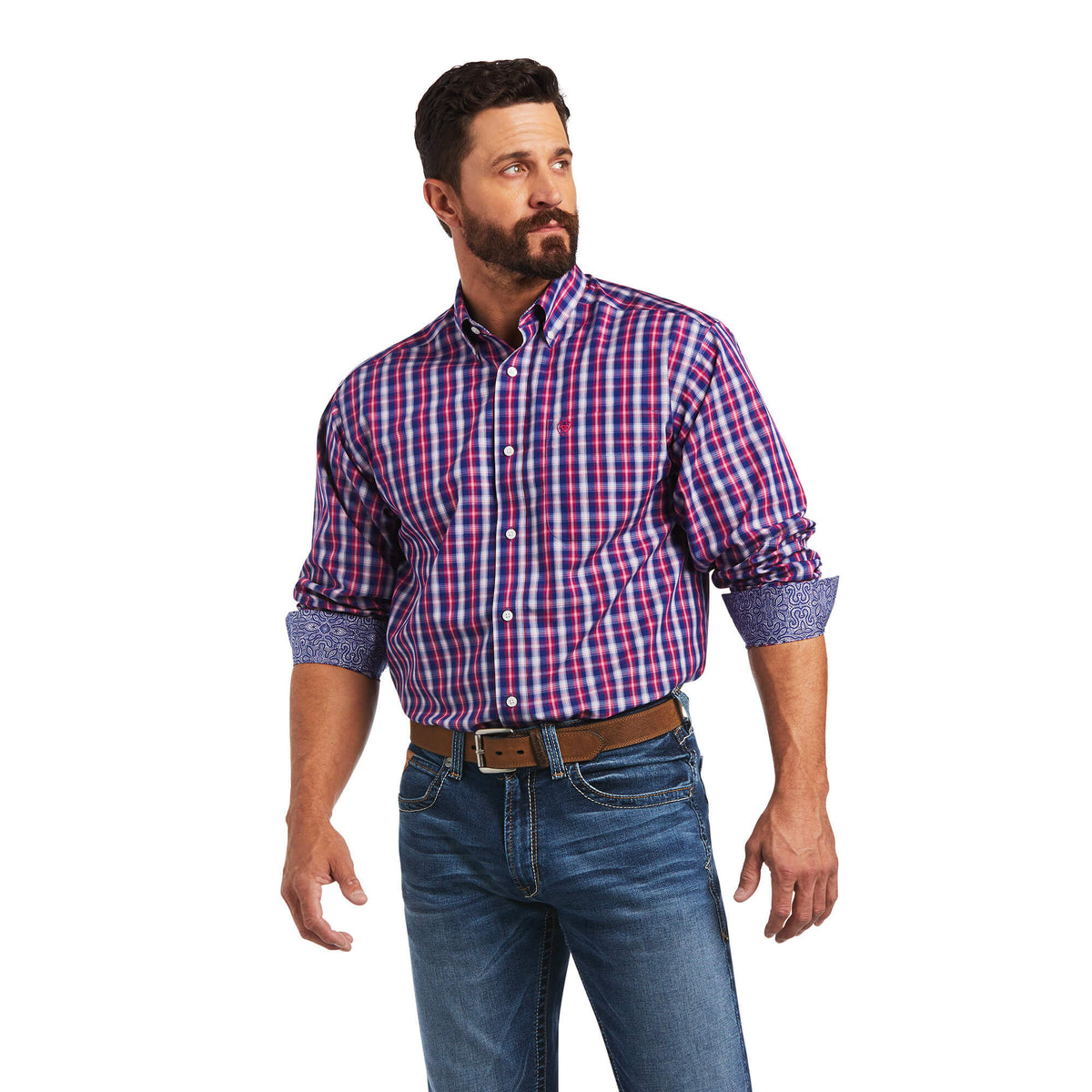 Ariat Wrinkle Free Siddharth Classic Fit Shirt in Venus Blue