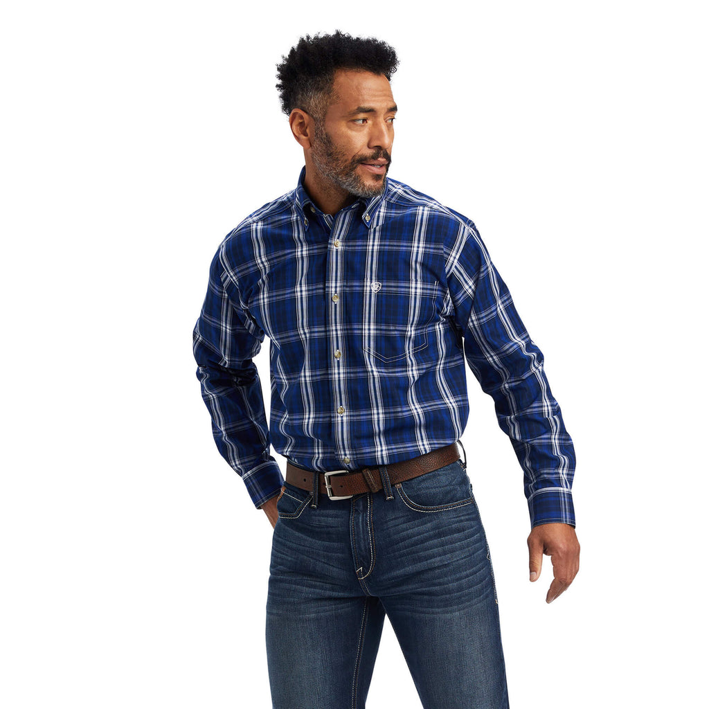 Ariat Pro Series Burke Classic Fit Shirt in Dark Sapphire