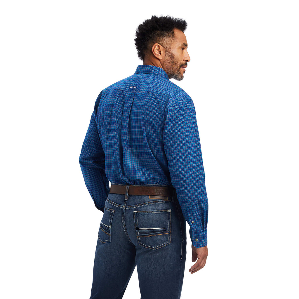 Ariat Pro Series Bertrand Stretch Classic Fit Shirt in Shocking Peacock