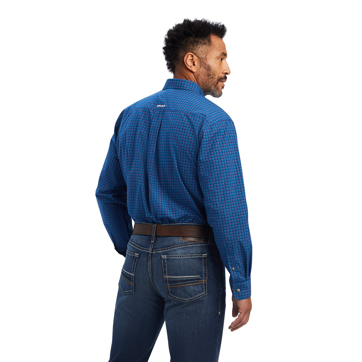 Ariat Pro Series Bertrand Stretch Classic Fit Shirt in Shocking Peacock