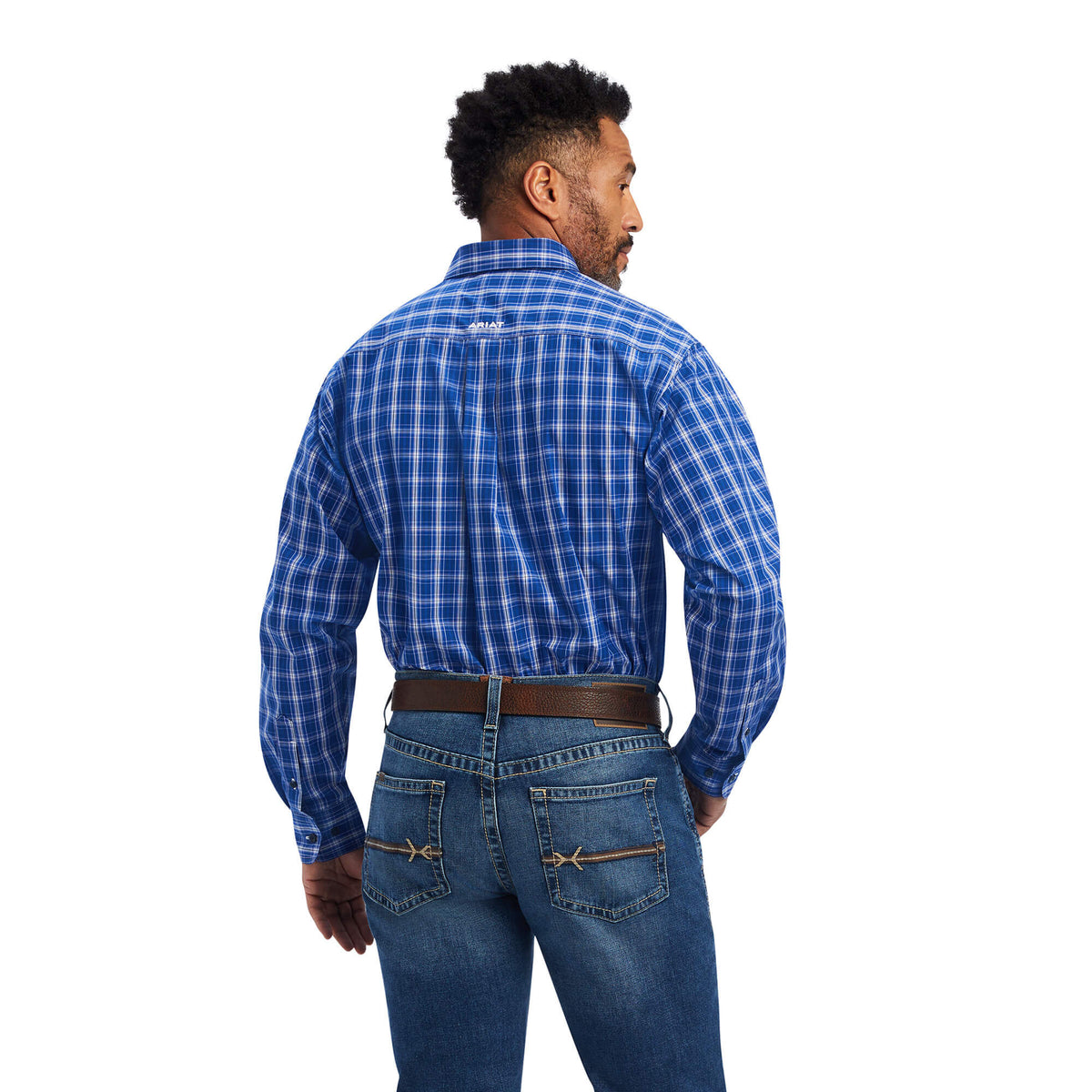 Ariat Pro Series Boone Classic Fit Shirt in Classic Blue