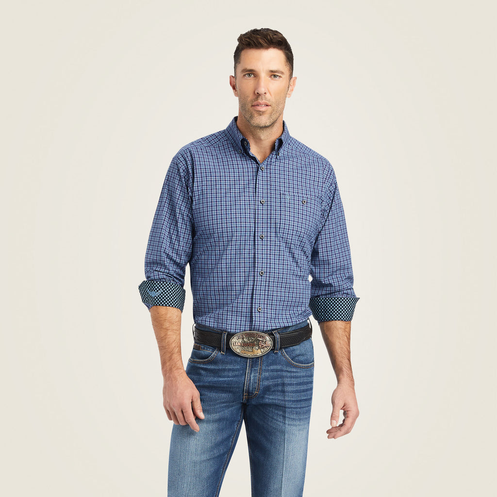Ariat Relentless Reverence Stretch Classic Fit Shirt in Midnight Sail