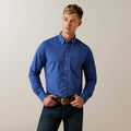 Ariat Ditsy Stretch Modern Fit Shirt in Blue