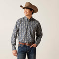 Ariat Wrinkle Free Kohen Shirt in Deep Pacific