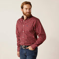 Ariat Wrinkle Free Kyler Fitted Shirt in Biking Red