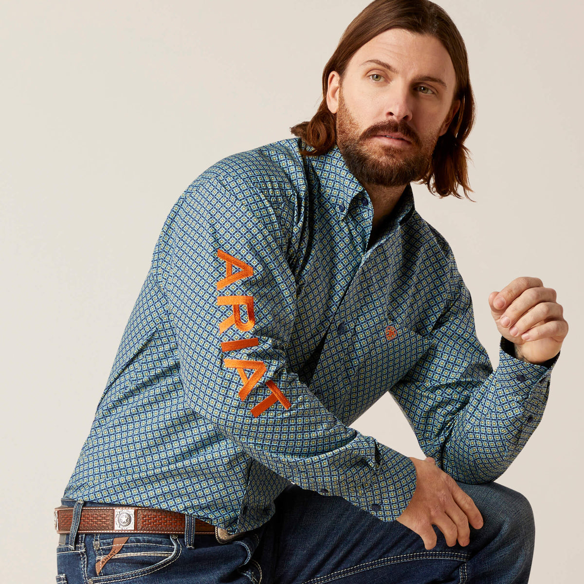 Ariat Team Walton Classic Fit Shirt in Moonlit Ocean