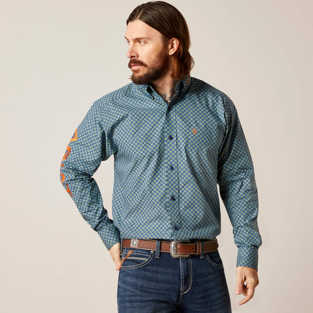 Ariat Team Walton Classic Fit Shirt in Moonlit Ocean