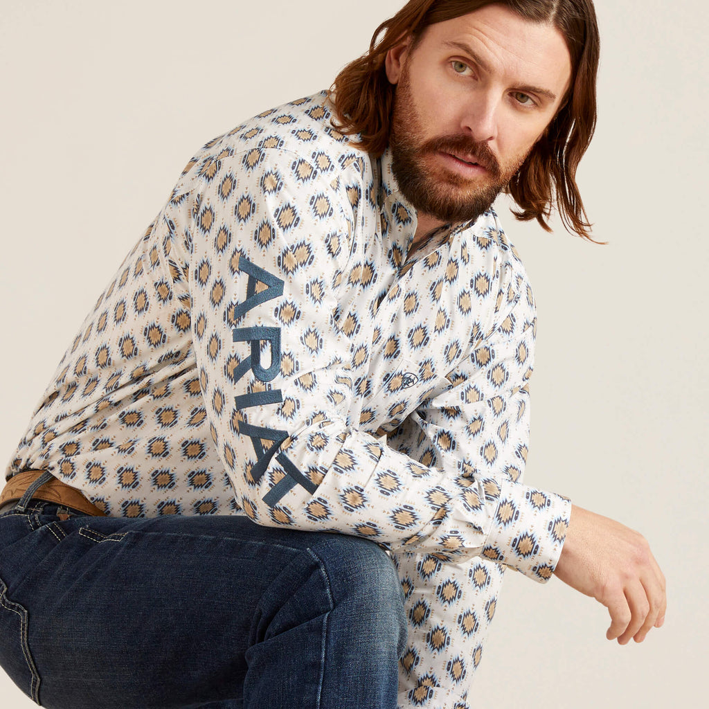 Ariat Team Warner Classic Fit Shirt in White