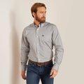 Ariat Wrinkle Free Val Fitted Shirt in Eileen Gray