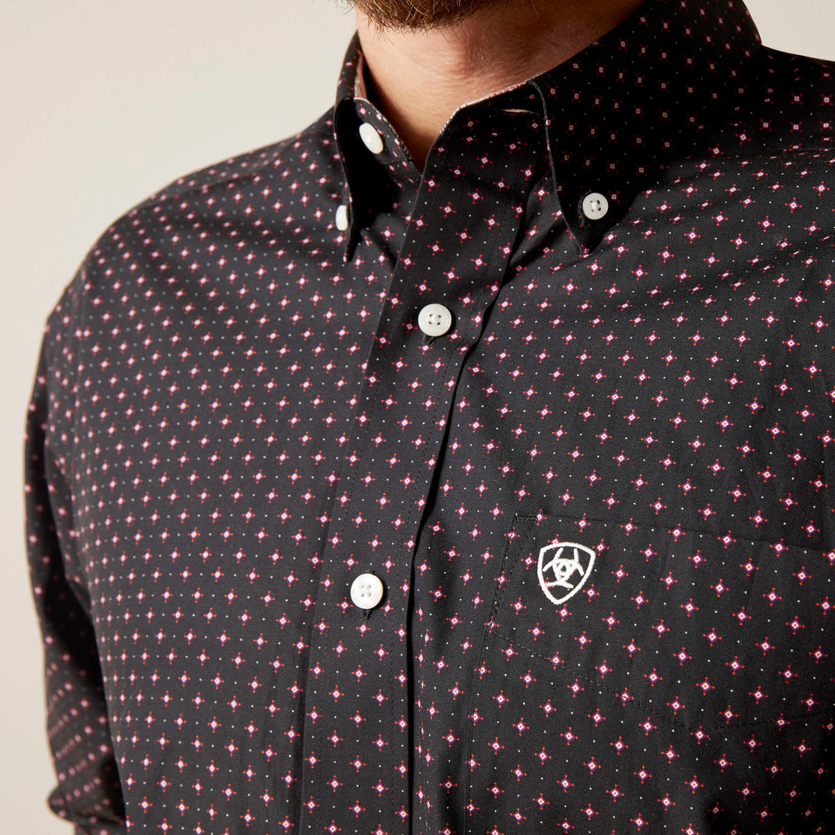 Ariat Wrinkle Free Vance Classic Fit Shirt in Moonless Night