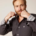Ariat Wrinkle Free Vance Classic Fit Shirt in Moonless Night