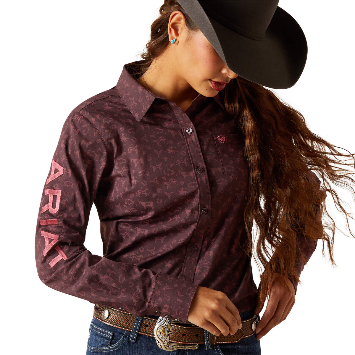 Ariat Team Kirby Stretch Shirt in Ancestry Print