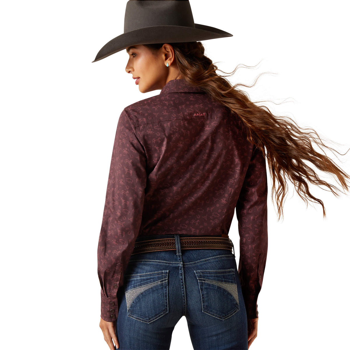 Ariat Team Kirby Stretch Shirt in Ancestry Print