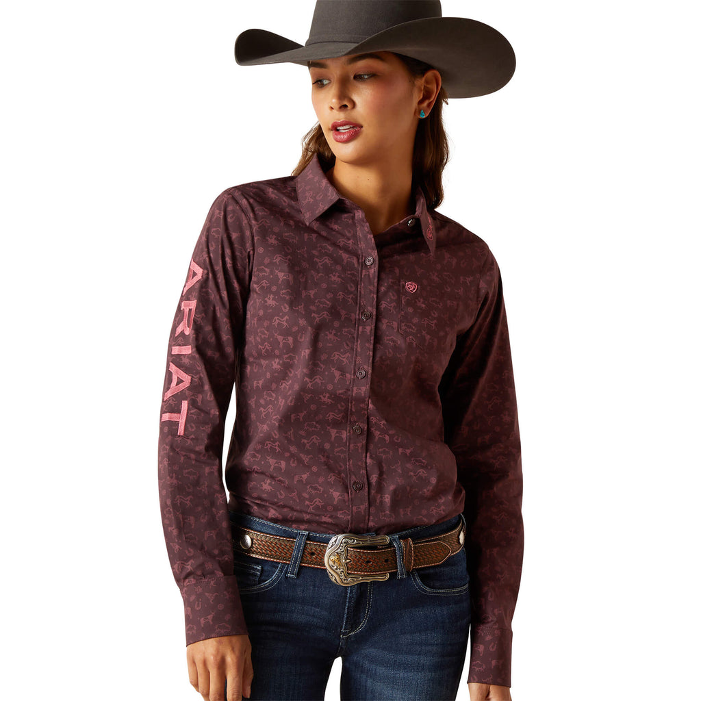 Ariat Team Kirby Stretch Shirt in Ancestry Print