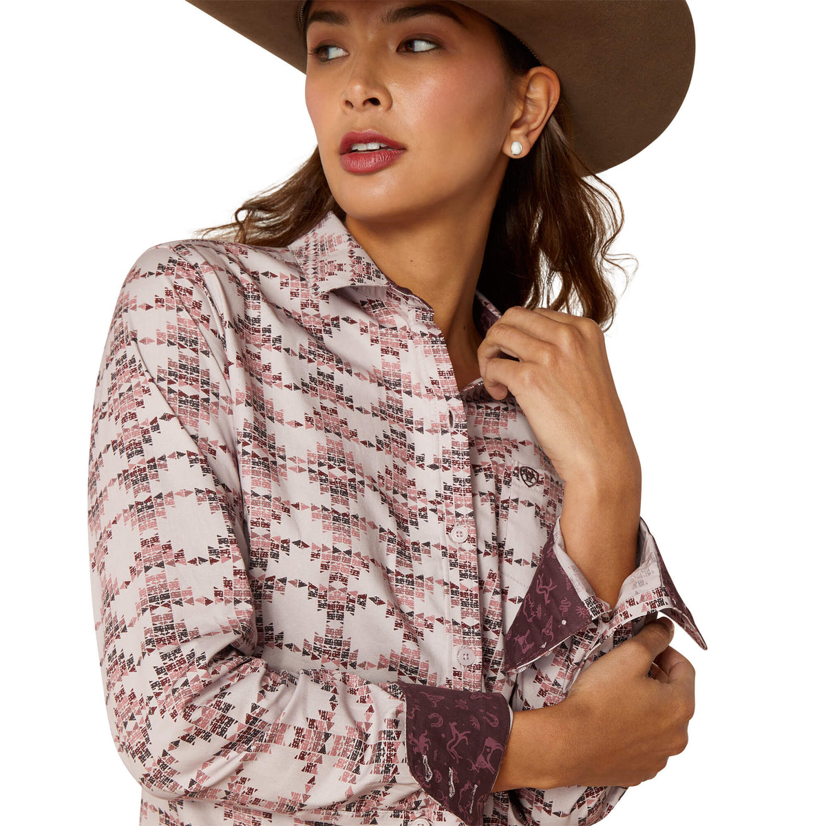 Ariat Wrinkle Resist Kirby Stretch Shirt in Starlight Print