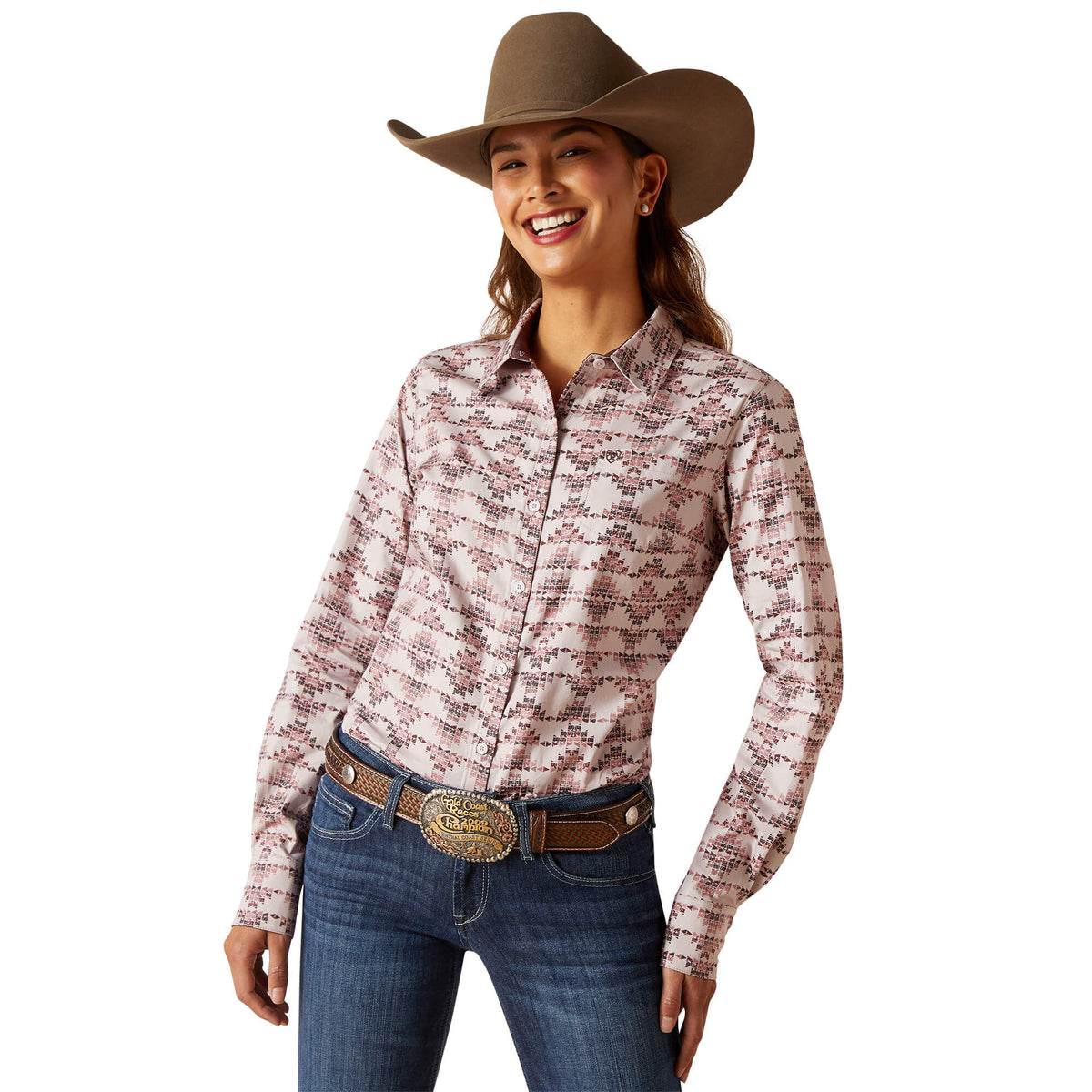 Ariat Wrinkle Resist Kirby Stretch Shirt in Starlight Print