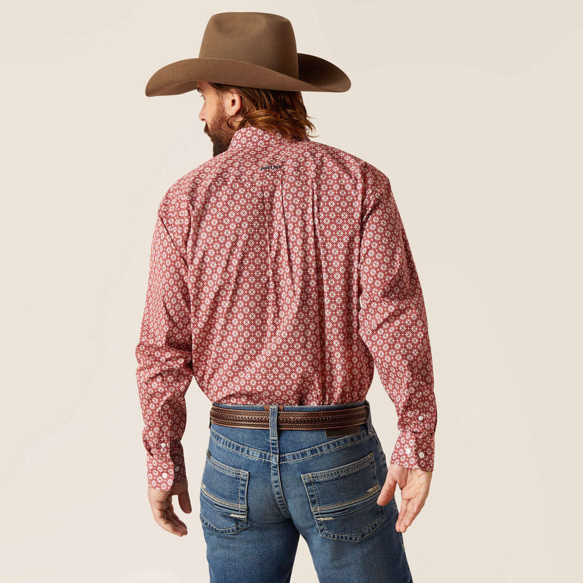 Ariat Wrinkle Free Gideon Classic Fit Shirt in Gardenia