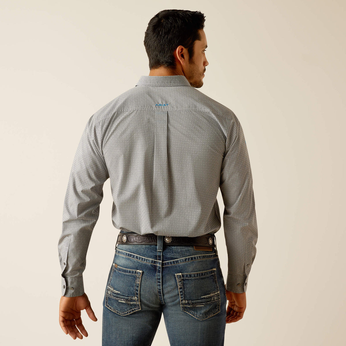 Ariat Team Gareth Fitted Shirt in Beige