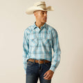 Ariat Henryk Retro Fit Western Shirt in Crystal Blue