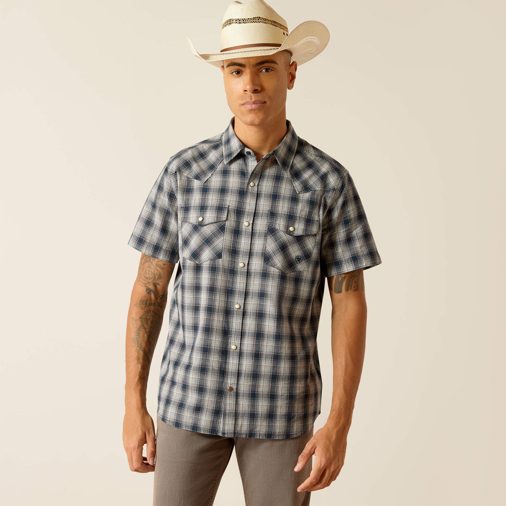 Ariat Haven Retro Fit Short Sleeve Shirt in Deep Pond