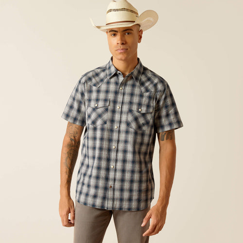 Ariat Haven Retro Fit Short Sleeve Shirt in Deep Pond