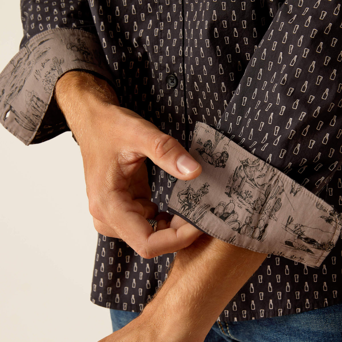 Ariat Mitchell Stretch Modern Fit Shirt in Phantom