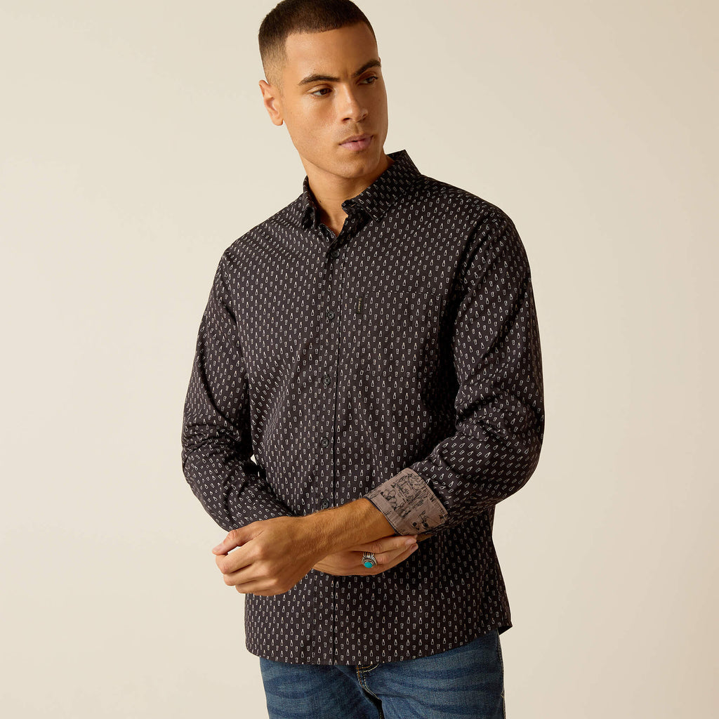 Ariat Mitchell Stretch Modern Fit Shirt in Phantom