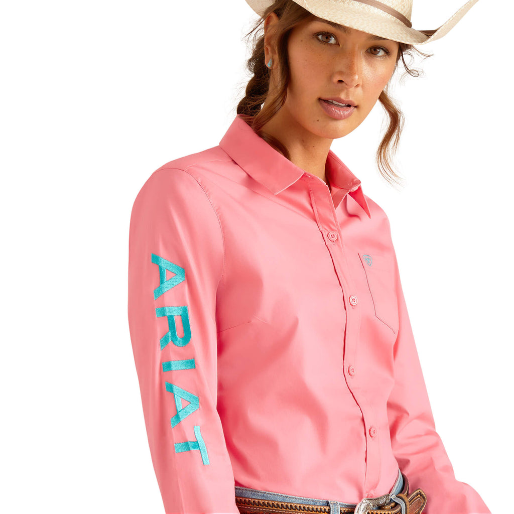 Ariat Team Kirby Stretch Shirt in Camellia Rose