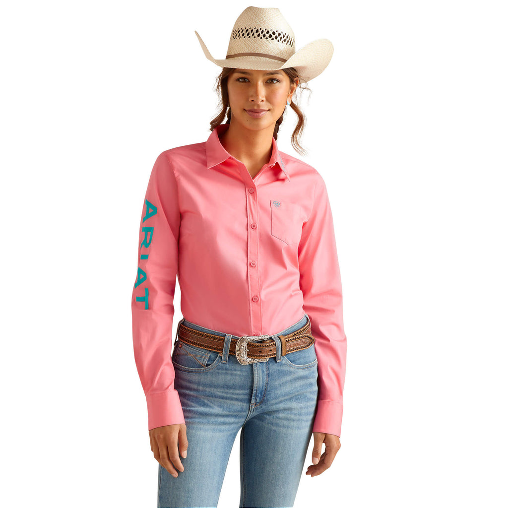 Ariat Team Kirby Stretch Shirt in Camellia Rose
