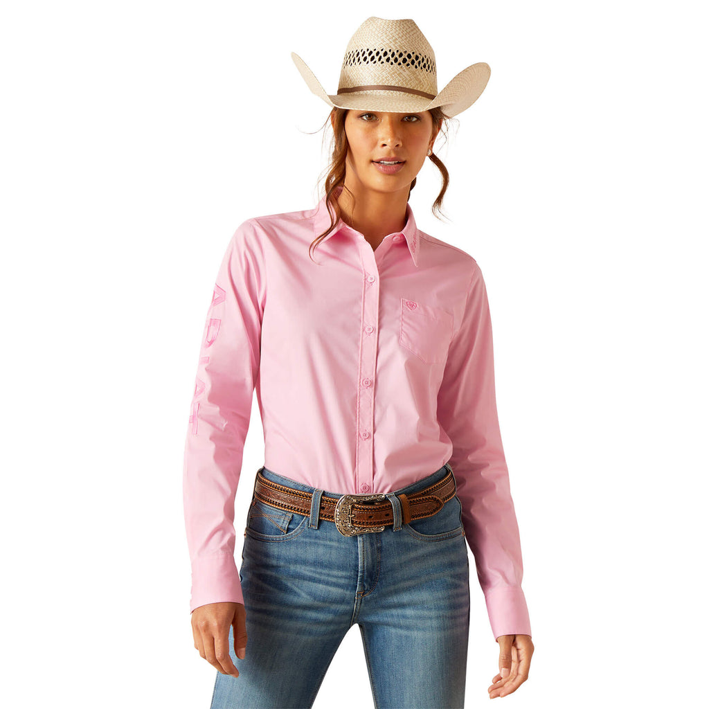 Ariat Team Kirby Stretch Shirt in Prism Pink