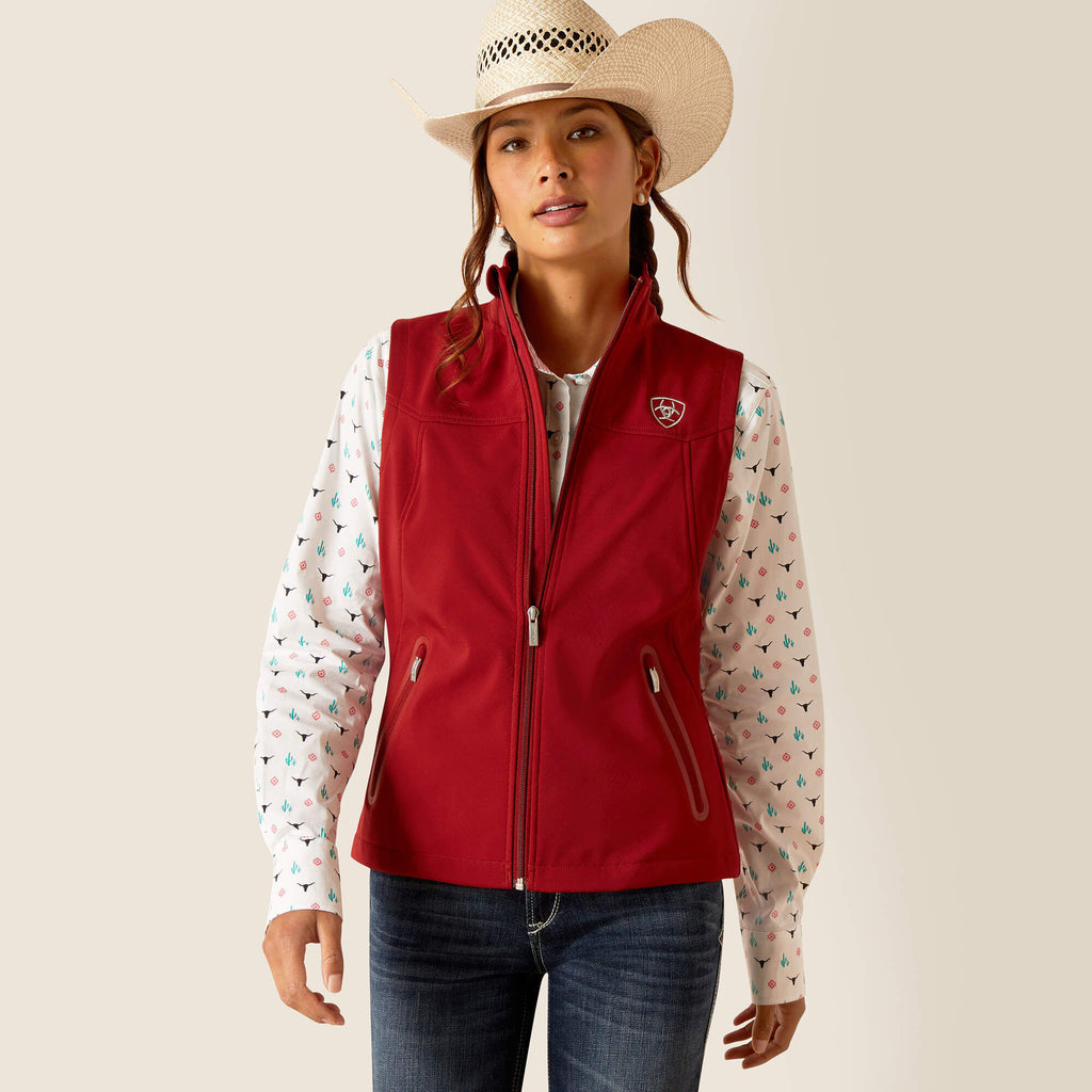 Ariat New Team Softshell Vest in Sun-Dried Tomato
