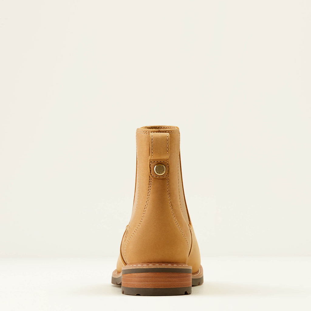 Ariat Wexford Chelsea Boot Natural Tan - heel