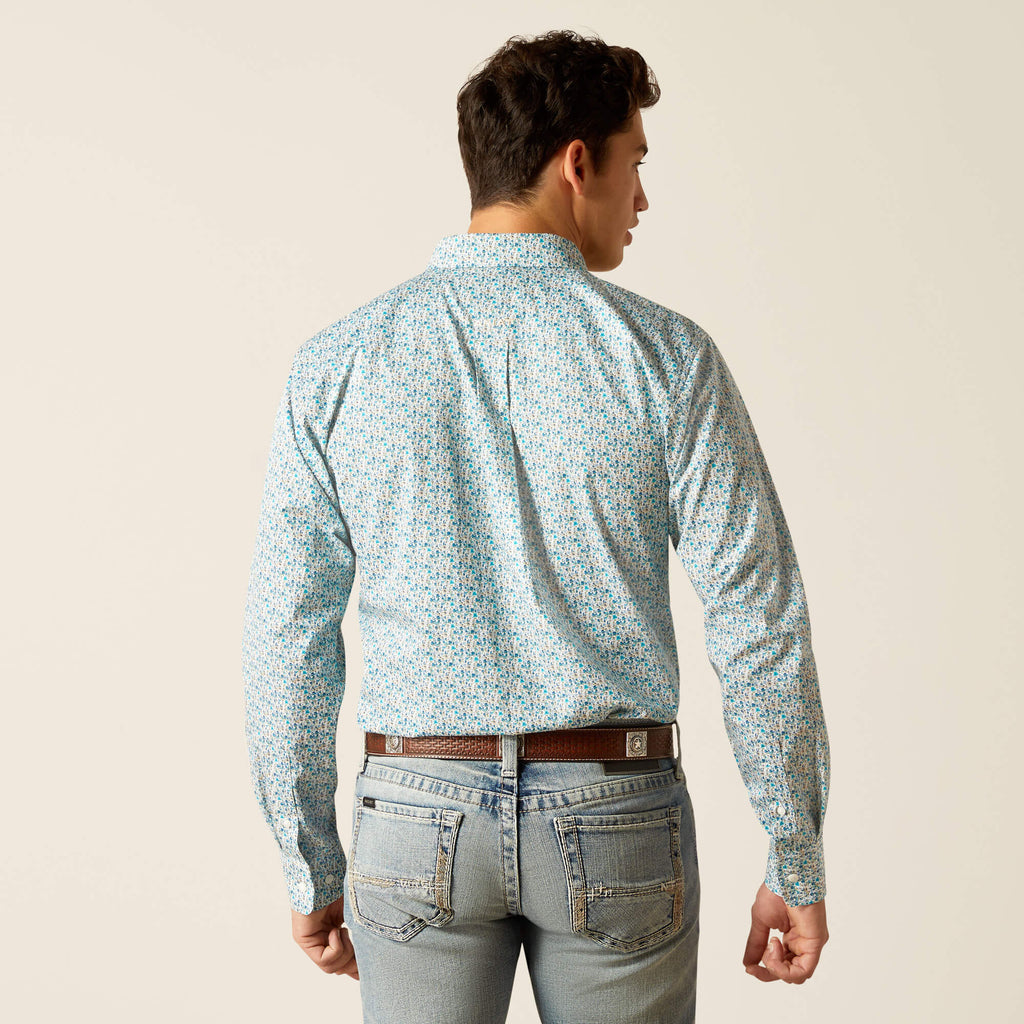 Ariat Wrinkle Free Kellen Fitted Shirt in Blue