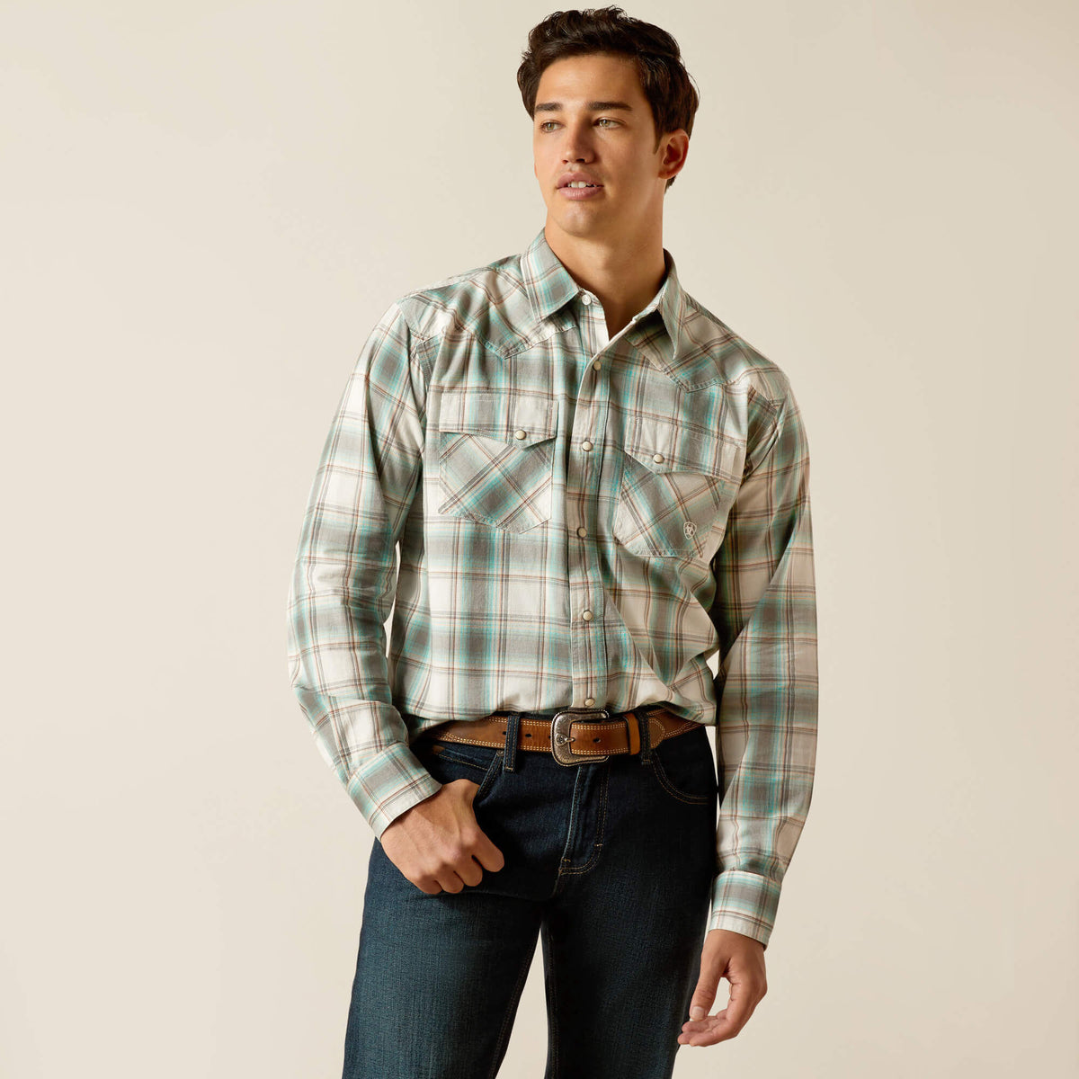 Ariat Hansai Retro Fit Shirt in Egret